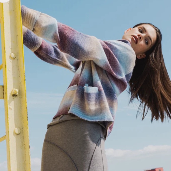 Weekend Los Angeles “Brina” Cardigan In Bailey Stripe Size XL New! - Picture 5 of 12